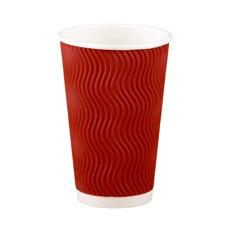 preço de fábrica degradável de alta qualidade de café quente de 3 Camadas descartáveis de papel de embalagem Cup 12 Oz 14oz