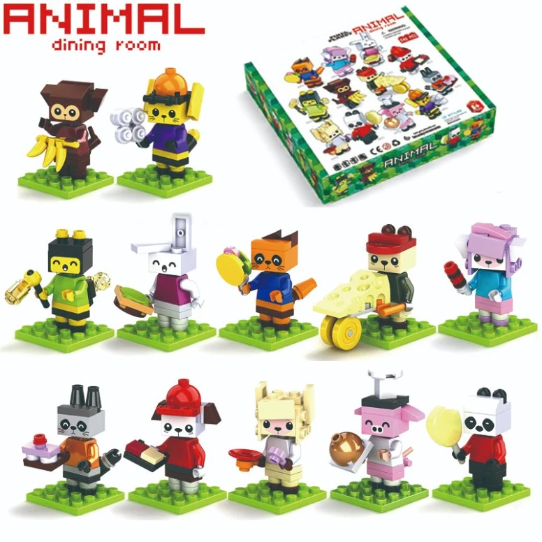 Promotion Toys Kids Animal Bird Insect Vehicle Set Building Blocks Toy Children DIY Assembly Educational Bricks Toy Funny Education Brick Toy