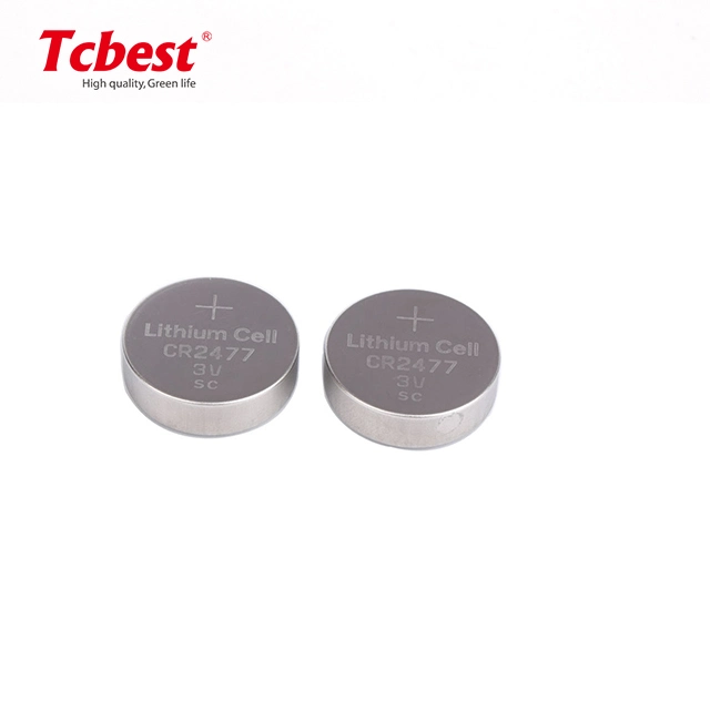 High Capacity Hot Sales 3V 900mAh 1000mAh Lithium Battery Cr2477 Coin Cell Button Battery for Watch/Lightings Cr2025 Cr2032