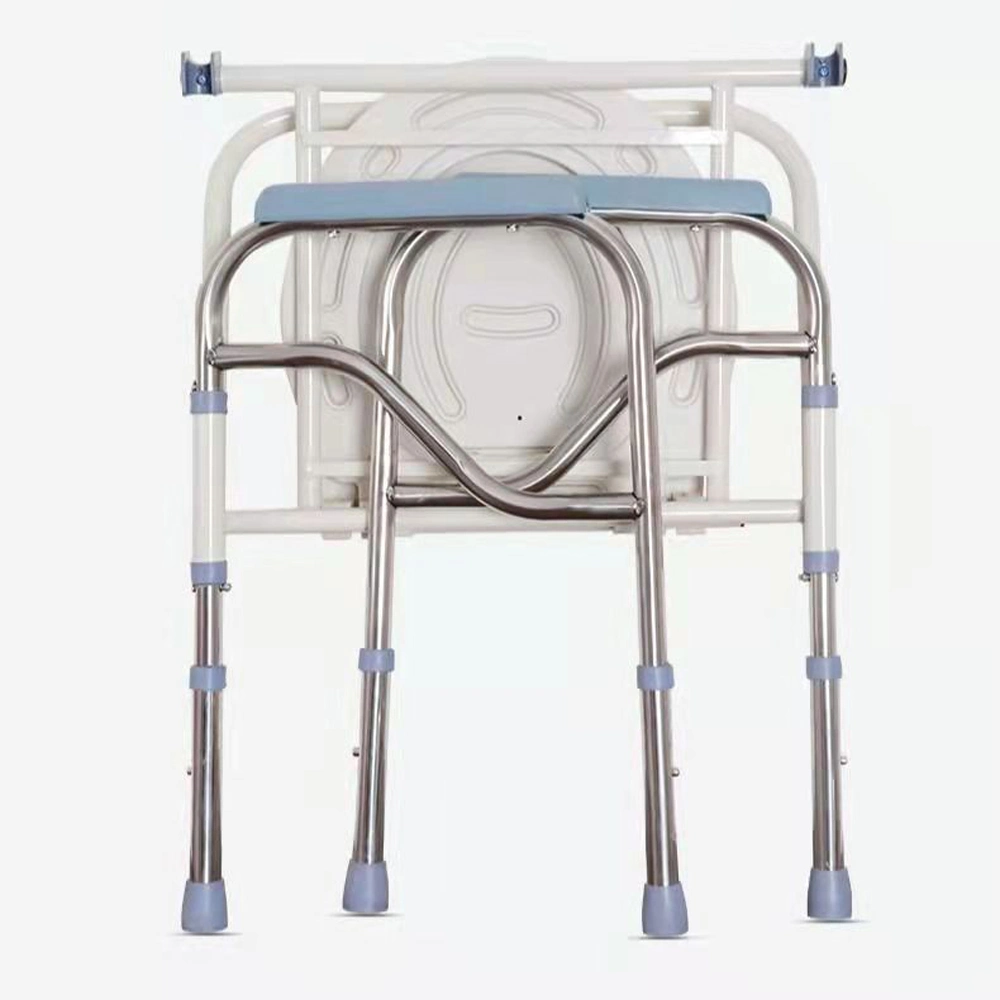 Фабрика Оптовая цена складной нержавеющая сталь Больница Медицинский дом Бедсайд Туалетный стул для пожилых пациентов с ограниченными возможностями Кемпинг