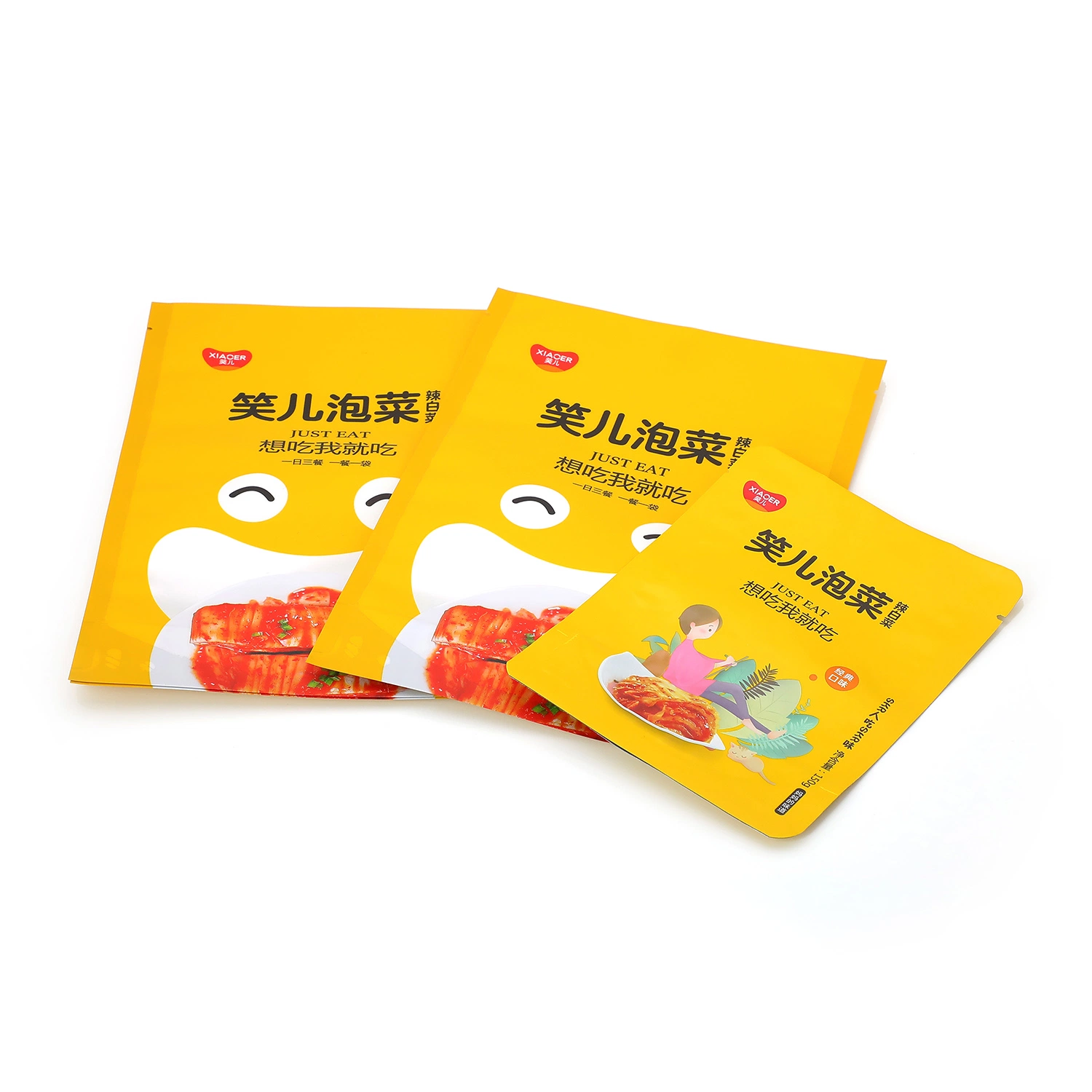 Краут маринованный Kimchi (корейский) яблочный соус Упаковка Custom Printing перерабатываемый Майларовый мешок из фольги серебристого цвета