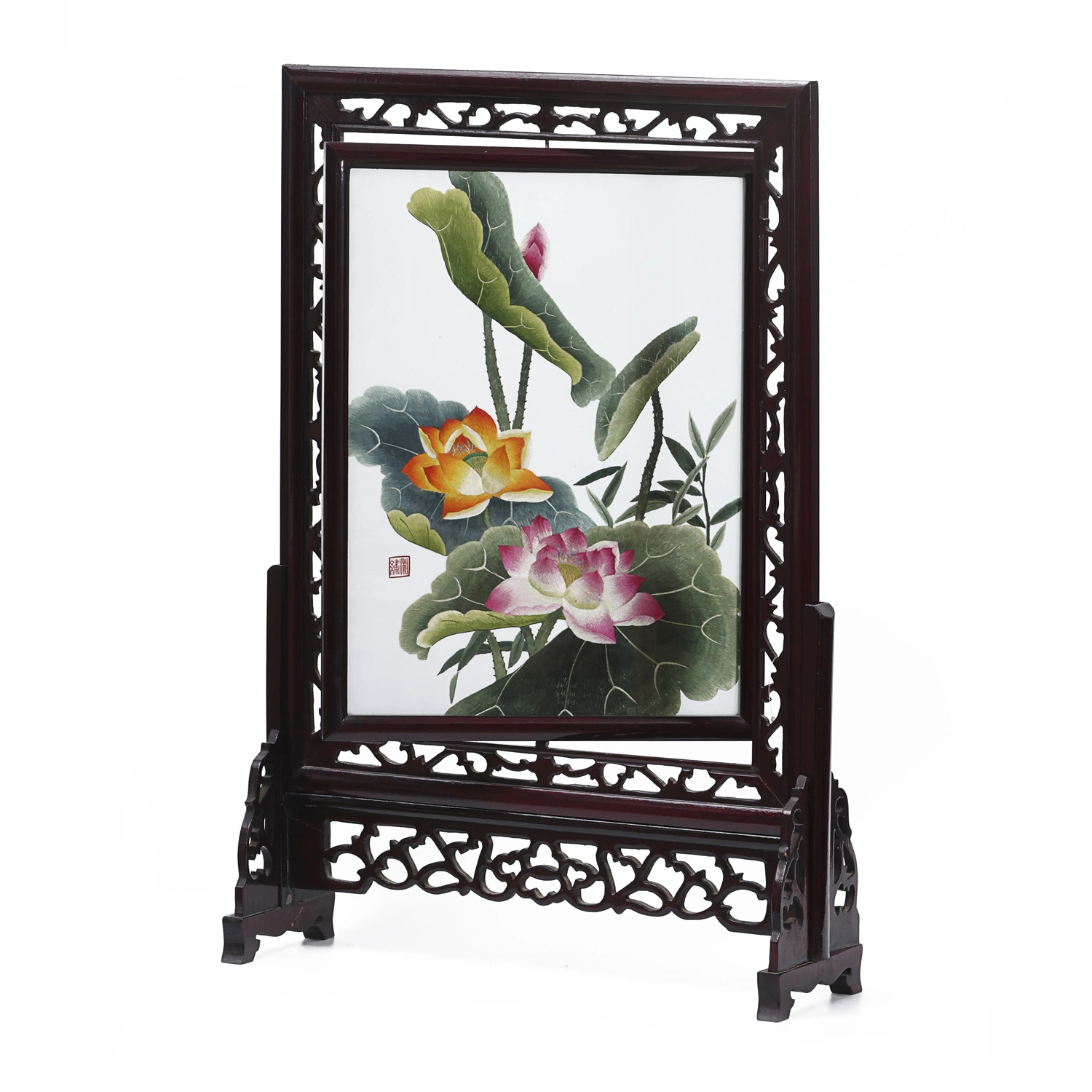 Artes e ofícios tradicionais chineses ornamentos bordados mesa bordados bordados bordados emblema bordado