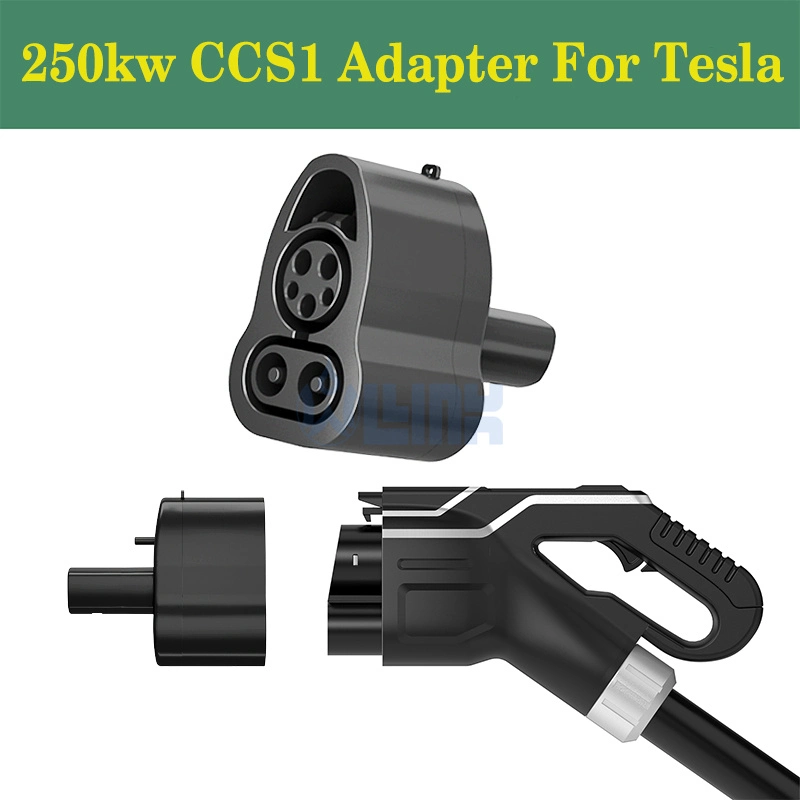 Tesla CCS Combo 1 Cargador adaptador 250kw compatible con Tesla Modelo 3 y X S - CCS1 adaptador de carga portátil Cargador móvil carga rápida para Tesla