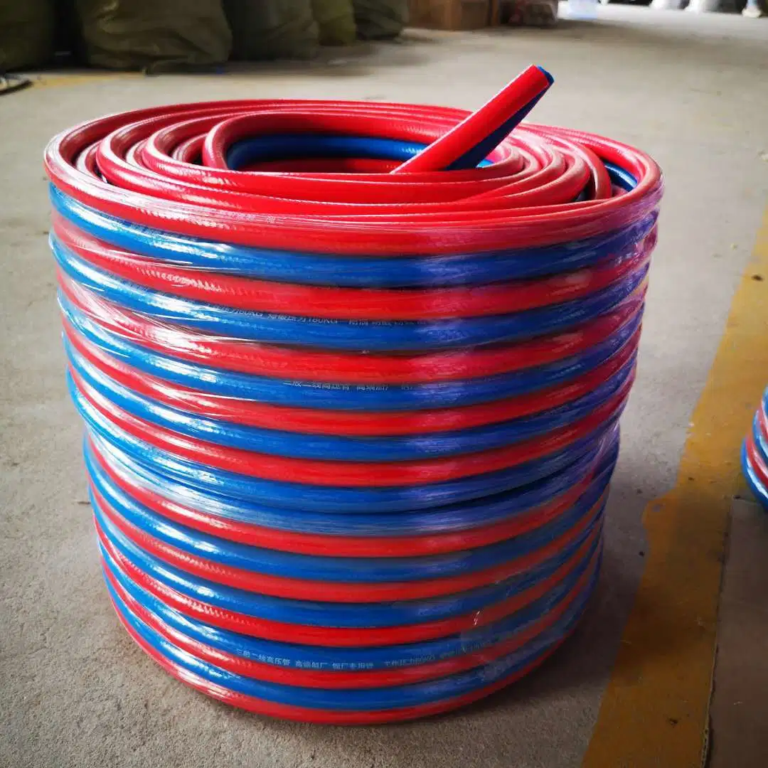 PVC Oxygen Acetylene Reinforced Twin Welding High Pressure Hose