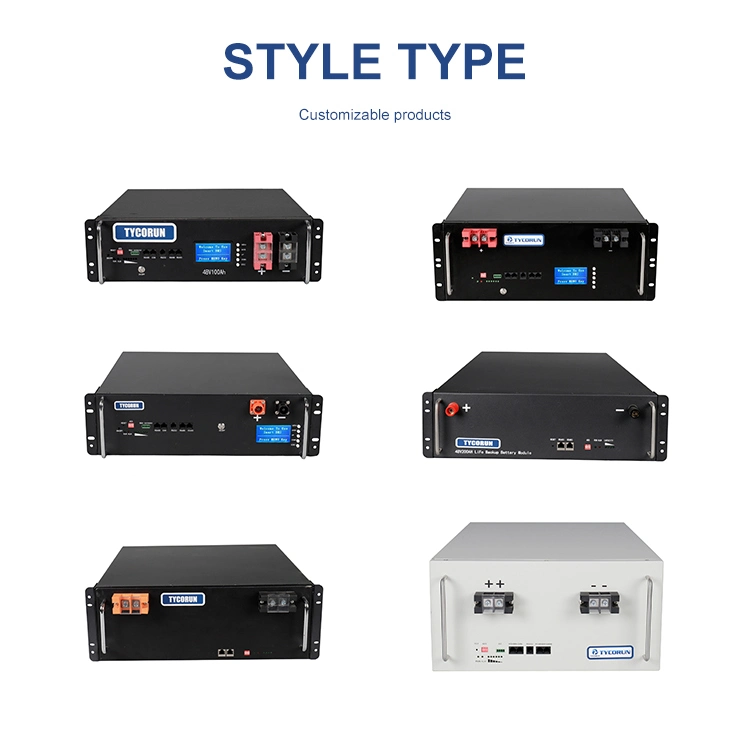 Montado na parede Tycorun Pack de baterias Li-ion parede alimentação 48V 10kwh LiFePO4 Substitua a bateria de lítio