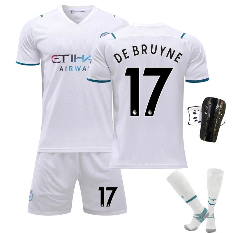 Away no. 17 de Bruyne no. 9 Harland Camiseta de fútbol blanca