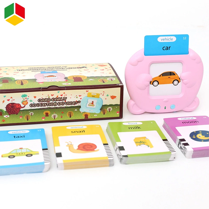 QS OEM Baby pädagogische frühe Spielwaren Kind erweiterte Version Karte Kinder Lernmaschine Kartenfiguren Autos Gemüse Obst 31categories Spielzeug