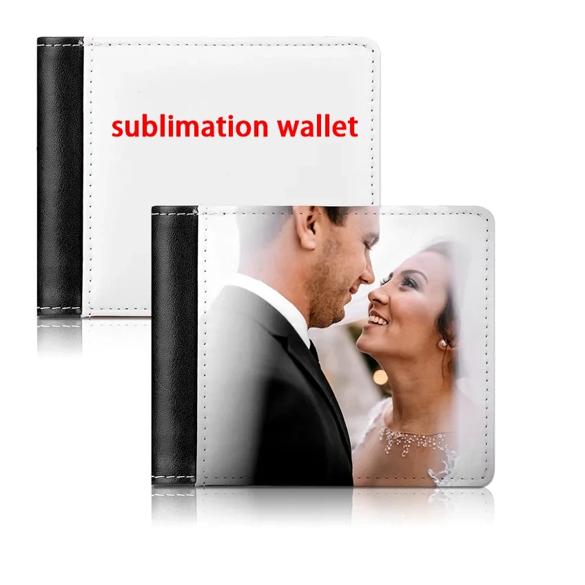 PU Leather Blank Men Universal Sublimation Wallet with Card Holder