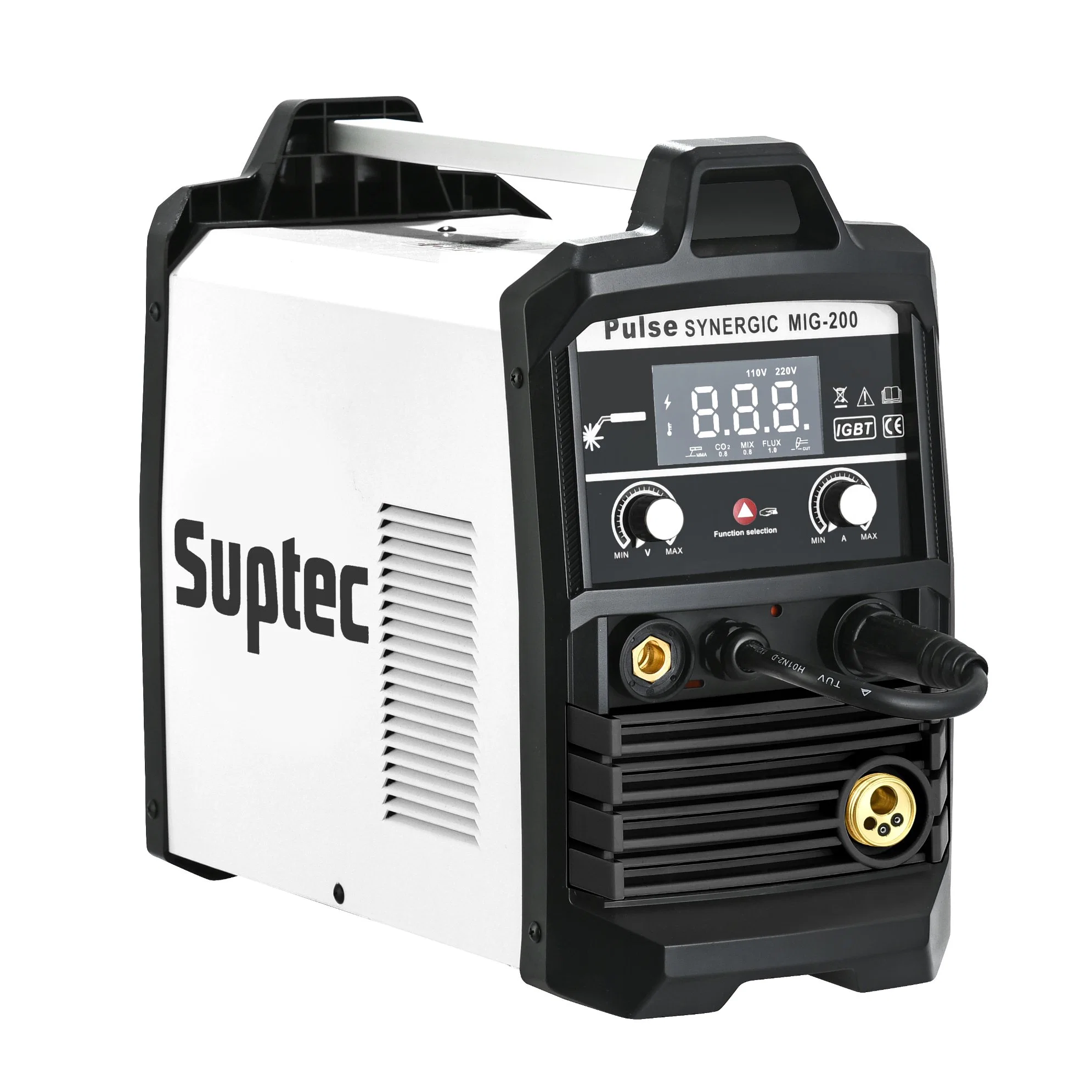 Suptec Synergic Welding Machine Single Phase Gasless 5kgs MIG Welding Machine for Aluminum Welding Equipment