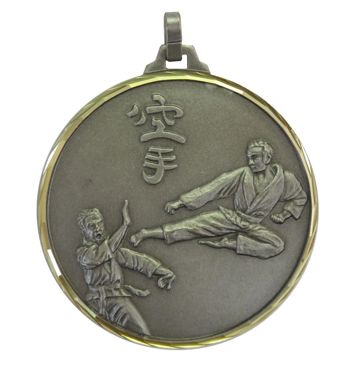 Custom Karate deportivo barato al por mayor de medalla medallas de metal con cinta de la medalla de Karate