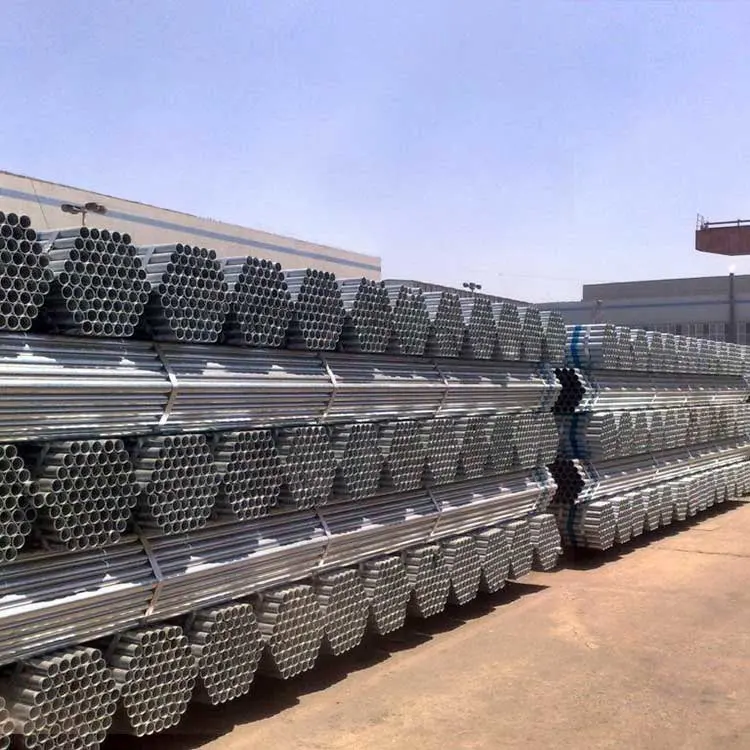 Acero ASTM A36 SS400 Pre-Galvanized caliente Tubo de acero del tubo de acero redondo Gi cruce