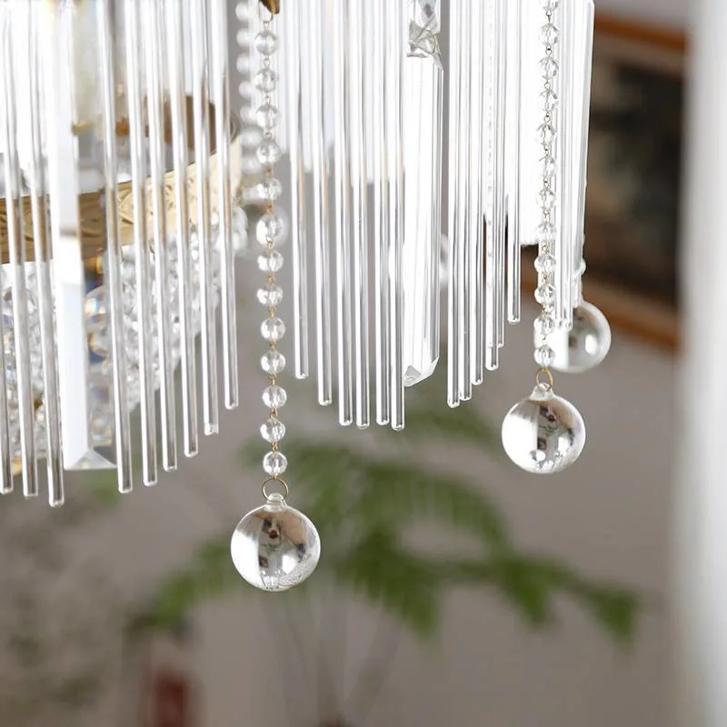 Lámpara colgante de lámpara de cristal transparente LED Modern Luster K9 Para decoración de la Iglesia decoración del hogar