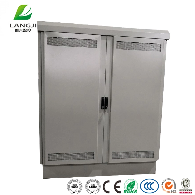 Double Door Waterproof Outdoor 19 Rack Telecom Power Enclosure Cabinet with Filter