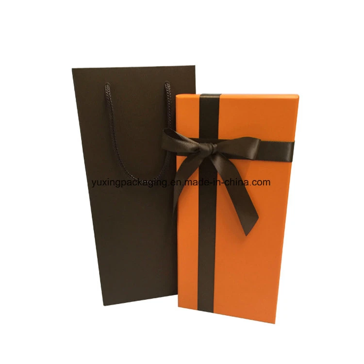 Jewelry Gift Paper Box with Ribbon& Paper Gift Bag