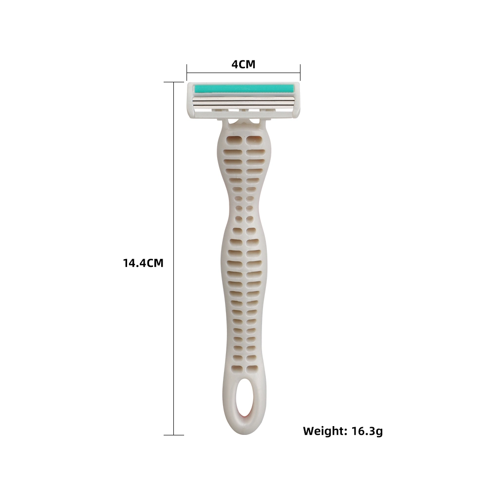 D332L New Arrival Shaving Razor with Three Stainless Steel Blade Disposable Ladies Razor