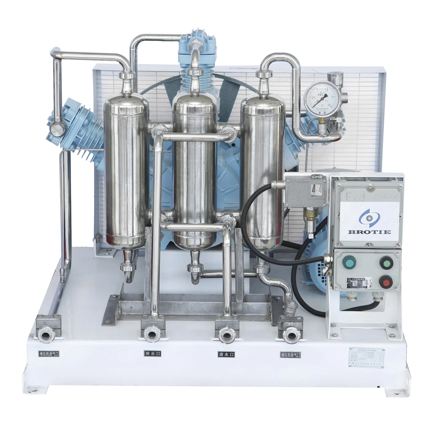 China Psa High Pressure Oil-Free Oxygen Compressor O2-3/4-150 O2-5/4-150 O2-10/4-150 O2-20/4-150