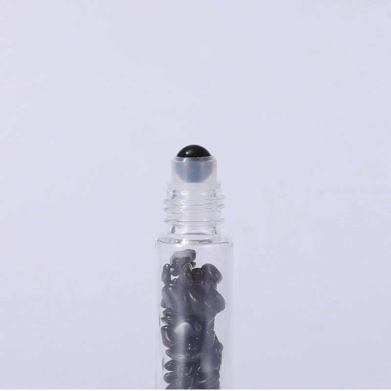 Perfume Essential Oil Clear Roller Bottle 5 10ml Glass Roll on Bottle with Bamboo Lid and Rollers