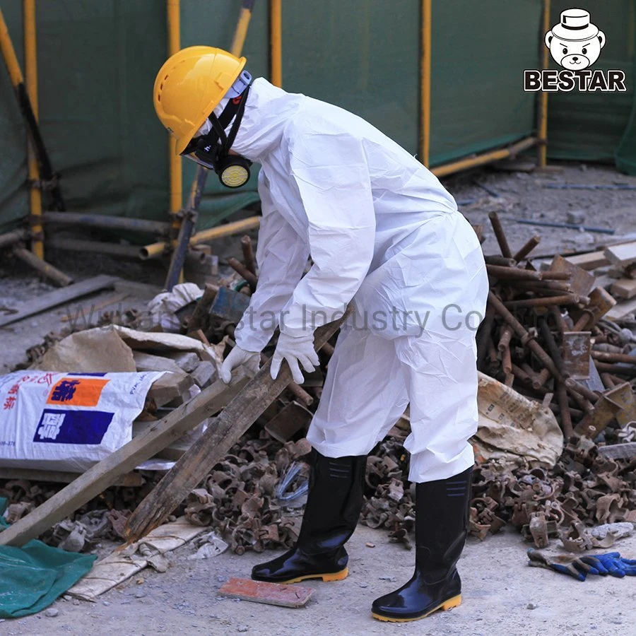 Retirada de amianto usos farmacéuticos Tipo 56 mono Microprous traje de protección traje Vestido de seguridad