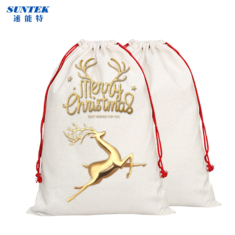 Personalized Merry Christmas Party Drawstring Gift