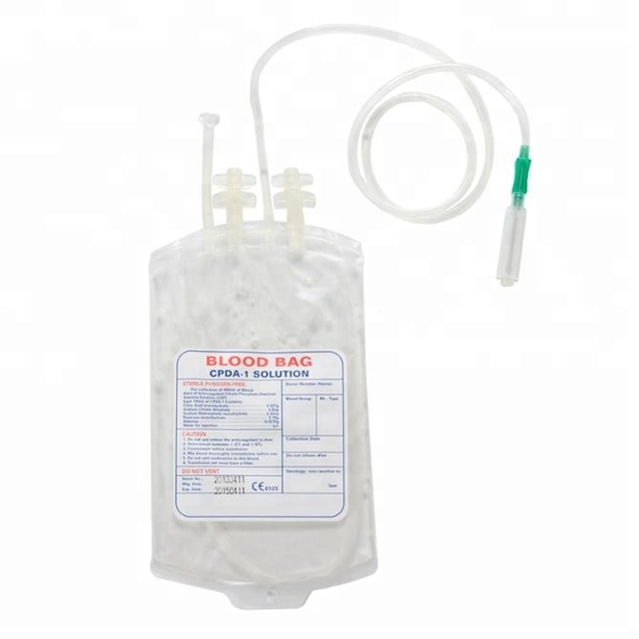 Medical Disposable Plastic Blood Collection Bag 450ml with CE Certificate