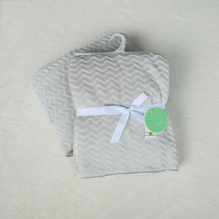 Couverture/jeté pour bébé en polyester écologique personnalisée en double couche douce en flanelle brossée, en polaire de corail sherpa minky mignon