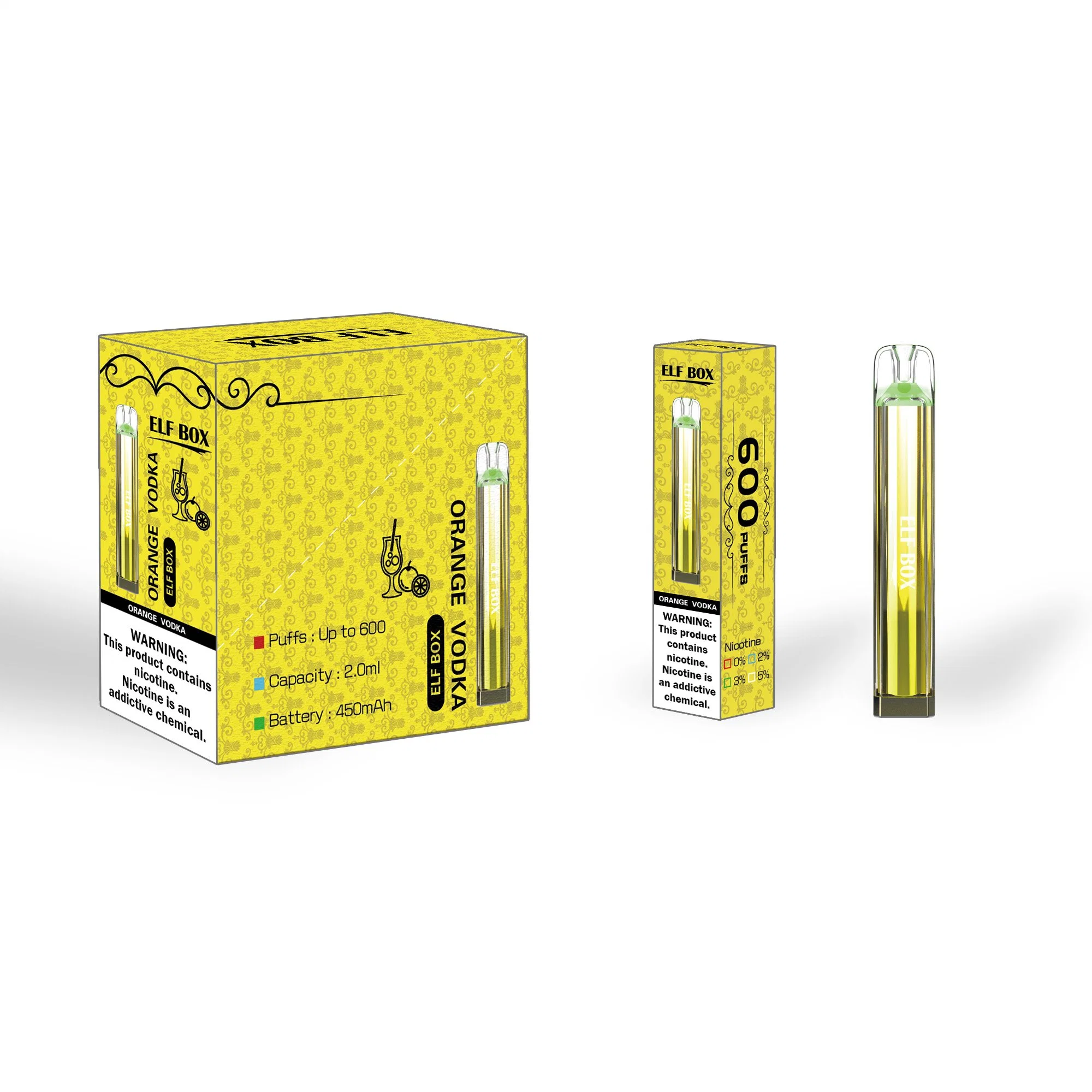 Стиль линии E-сигареты Crystal Vape бар 600 отшелушивающей подушечкой оптовые дешевые Vape