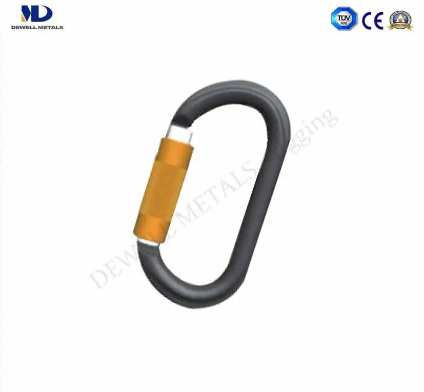 Safety Screw Lock Carabiner Twist Lock Flat Type Snap Hook with Screw Straight Gate/Bent Gate/ Wire Gate