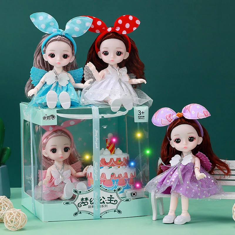 17cm Baby's Doll Cake Gift Box Set Girl Simulation Princess