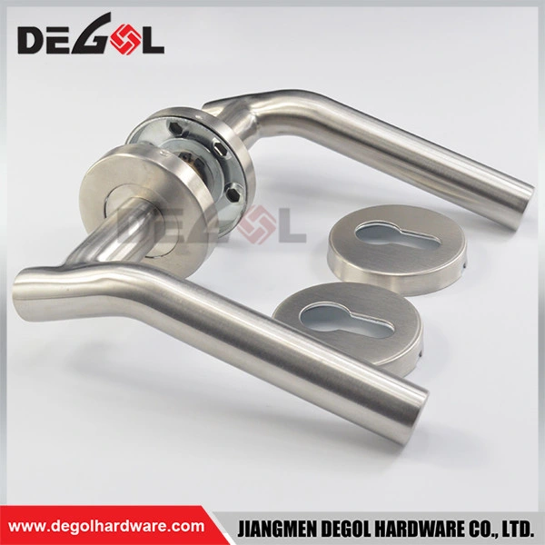 Stainless Steel Simple Door Handle, Precision-Cast Wooden Door Handle