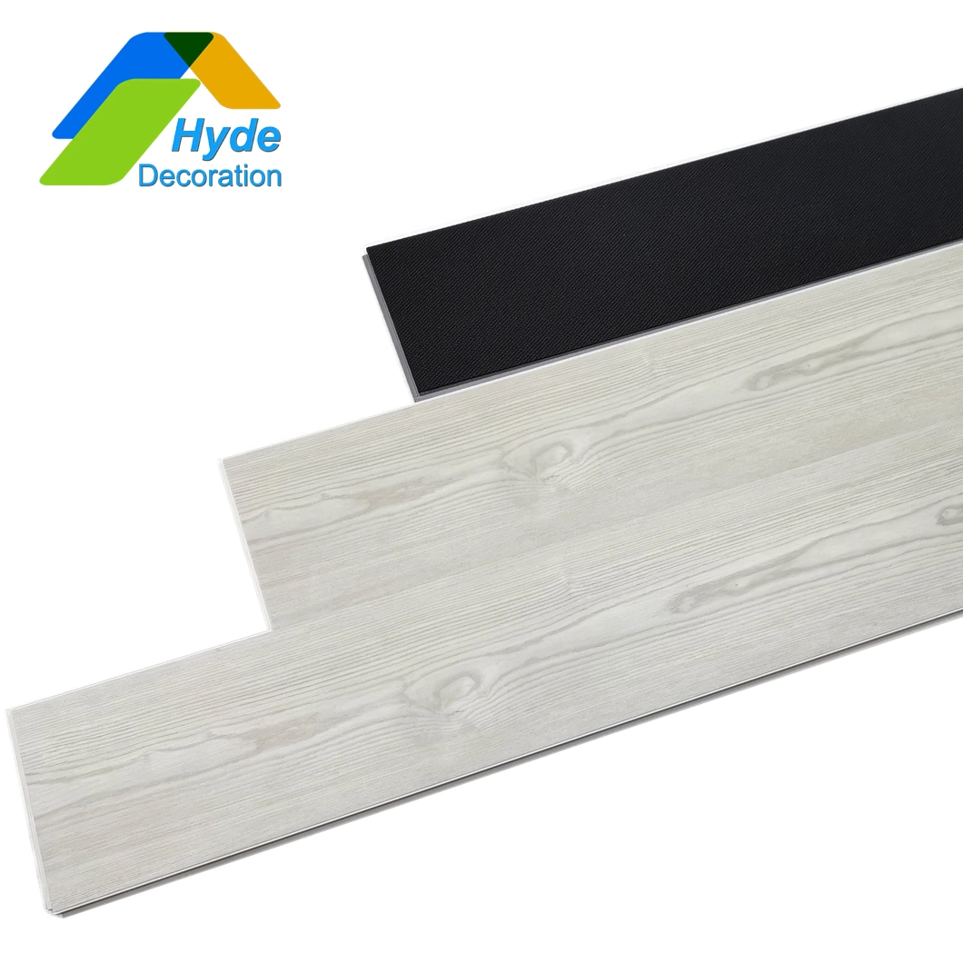 Le bois de la Texture Piso Spc verrouillage en plastique carrelage de sol feuille de revêtement de sol en vinyle PVC
