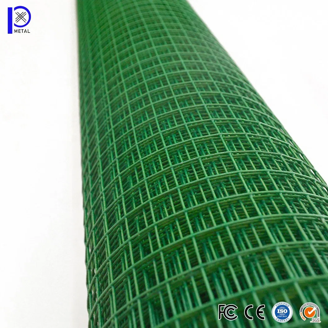 Pengxian 10.6 X 10.6 mm Galvanized Steel Welded Wire China Wholesalers Black Vinyl Coated Welded Wire Mesh Used for 4 FT Welded Wire Fencing