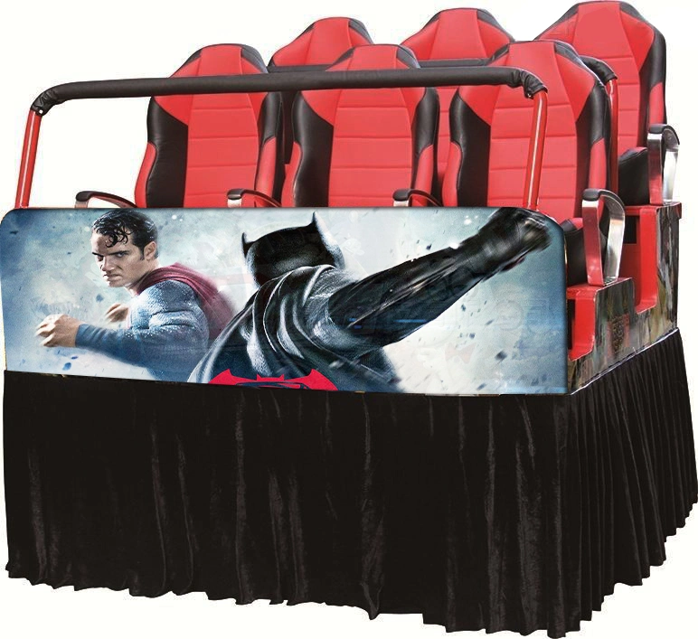 Colorful Park Mobile Truck 4 Seats 5D/7D Interactive Action Cinema Arcade Machine for Sale