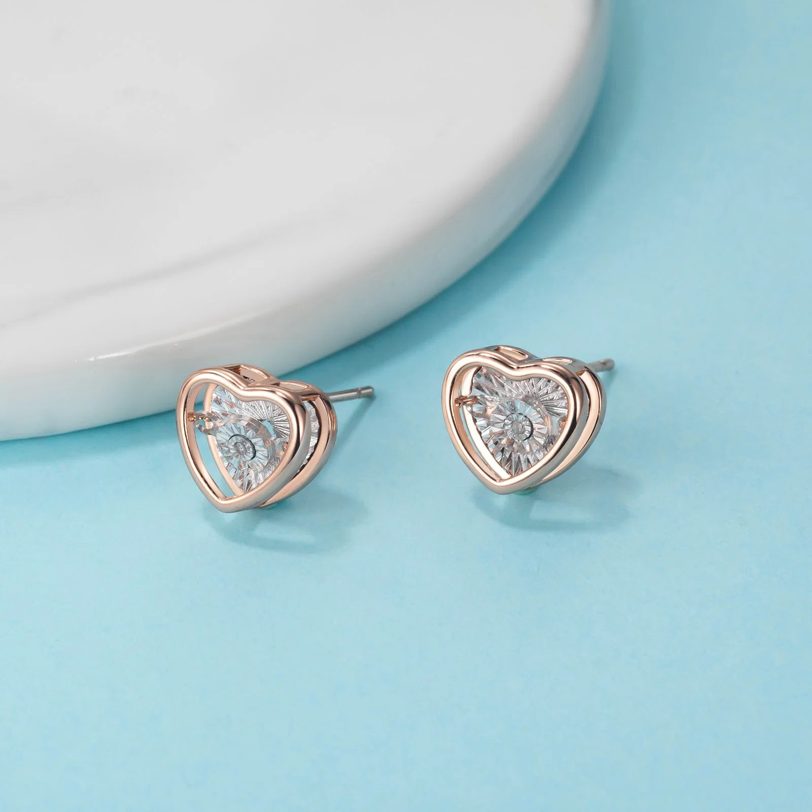 Сердце Diamond Earring Custom имитация Crystal Reports мода Бижутерия для женщин оптовая торговля