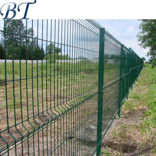 High quality/High cost performance  PVC Coated 3D Garden Fence Panels