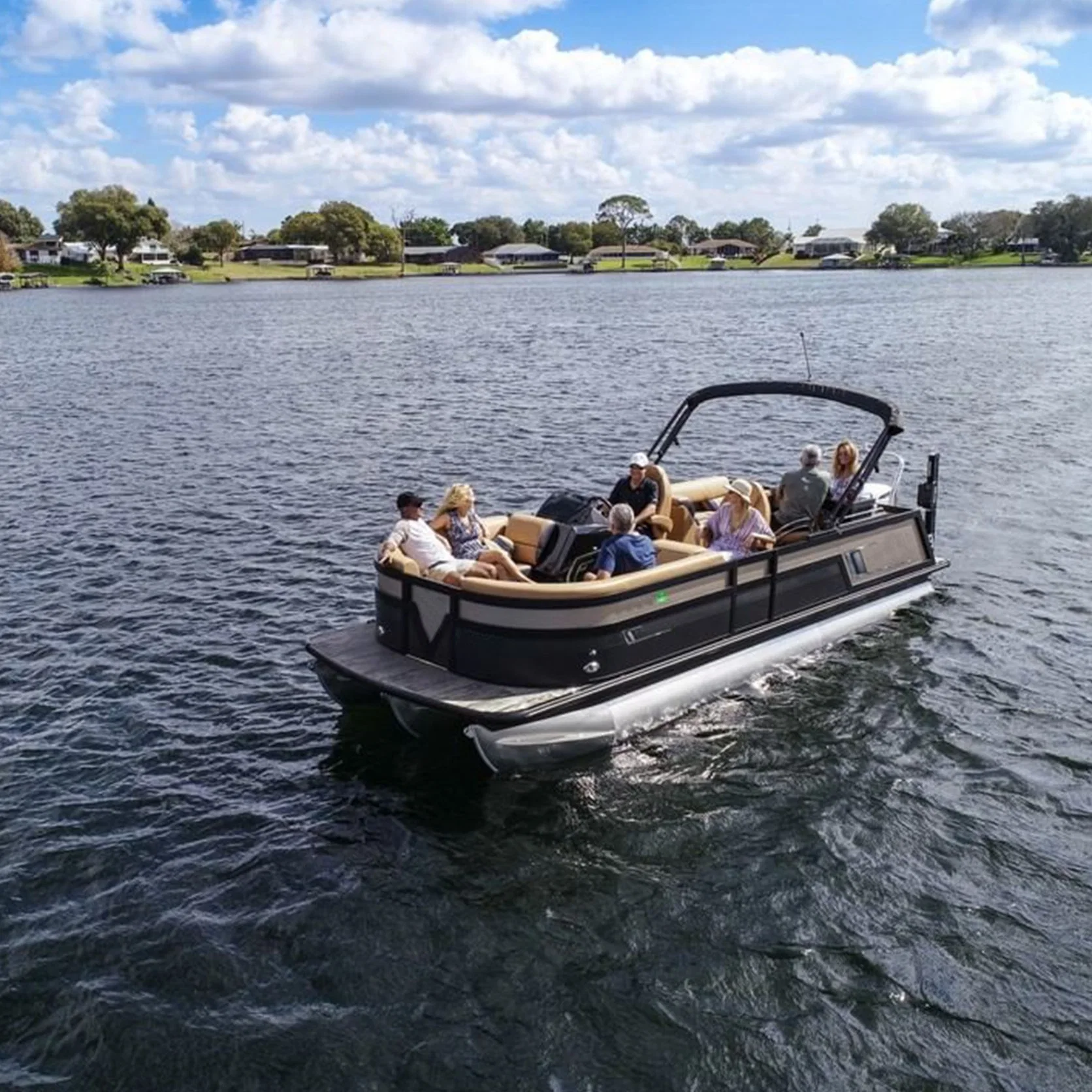 Mmelancho Nice Recreational Work Boat Family Party Fishing Pontoon Boat for Sale