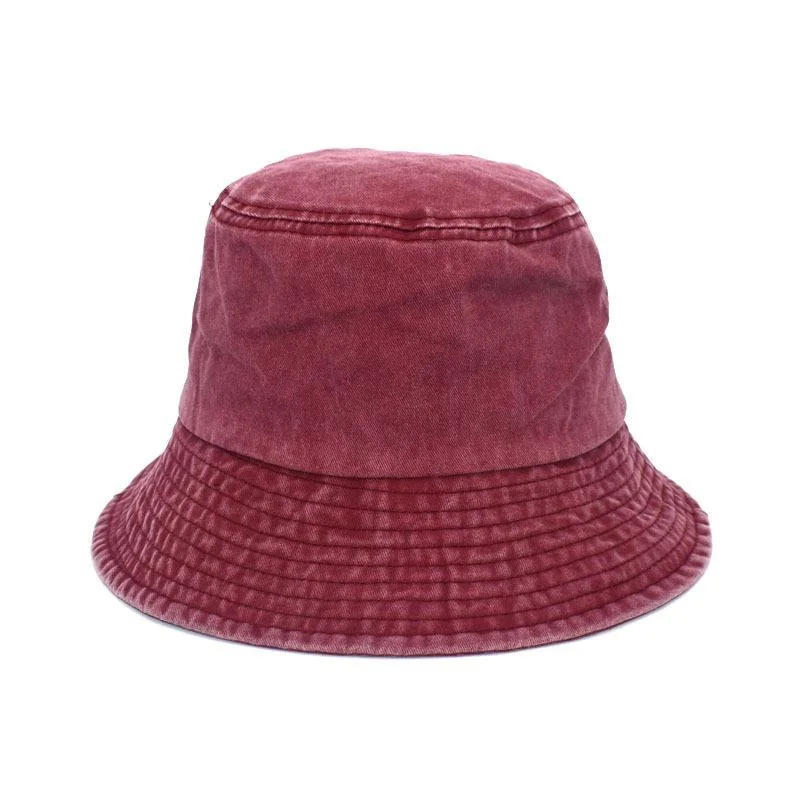 Wholesale/Supplier Washed Plain Cotton Hat Women Men Four Seasons Custom Design Logo Sun Protection Bucket Hat