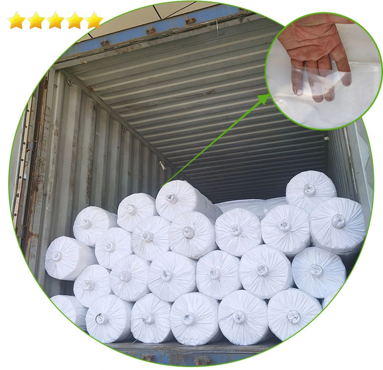 150 Micron Greenhouse Plastic Film Coverings 3 Year 6mil LDPE Clear Plastic Film Roll with UV