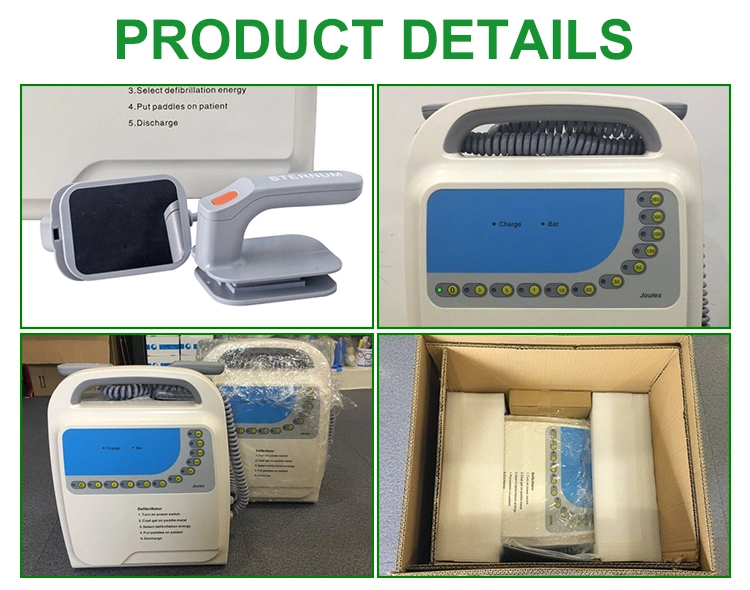 In-C027 Monitor portátil de DEA equipos hospitalarios médicos desfibrilador externo automático