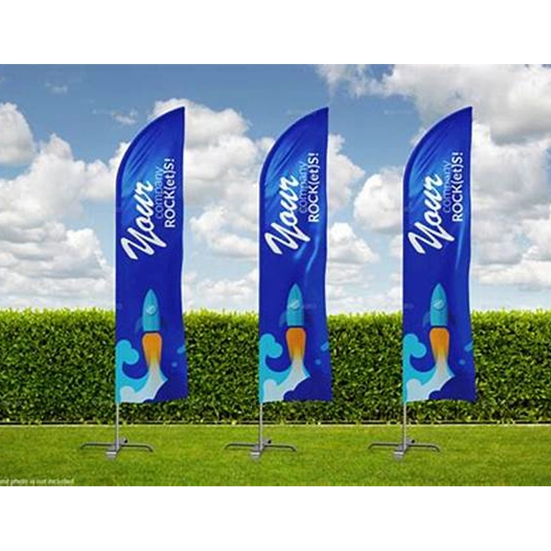 Double Sided Sublimation Printing Feather Flags Promotion Flying Banners