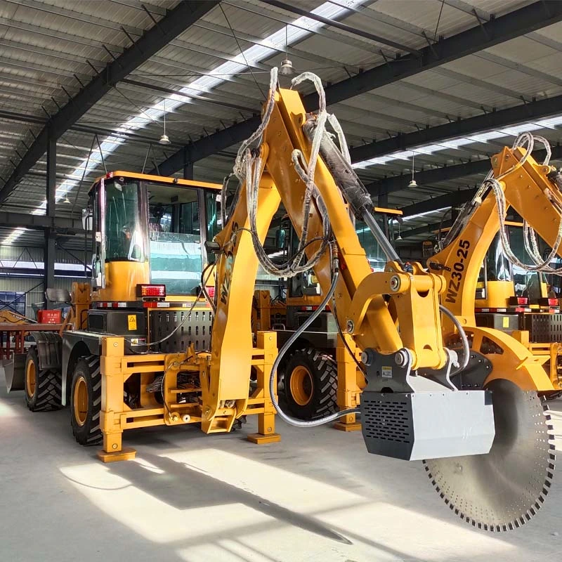 Factory Supply Directly 28kn Excavator Front End Mini 4X4wheel Drive Compact 6ton 7ton 8ton Wheel Backhoe Loaders Front Loader for Sale