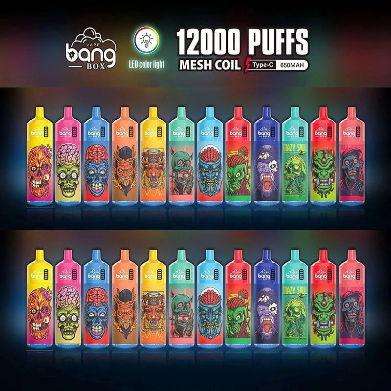 2023 China Factory haute qualité Bang Tornado Box 10000 12000 Puffs avec ampoule à DEL Bang XXL Bang King jetable Wholesale Vape