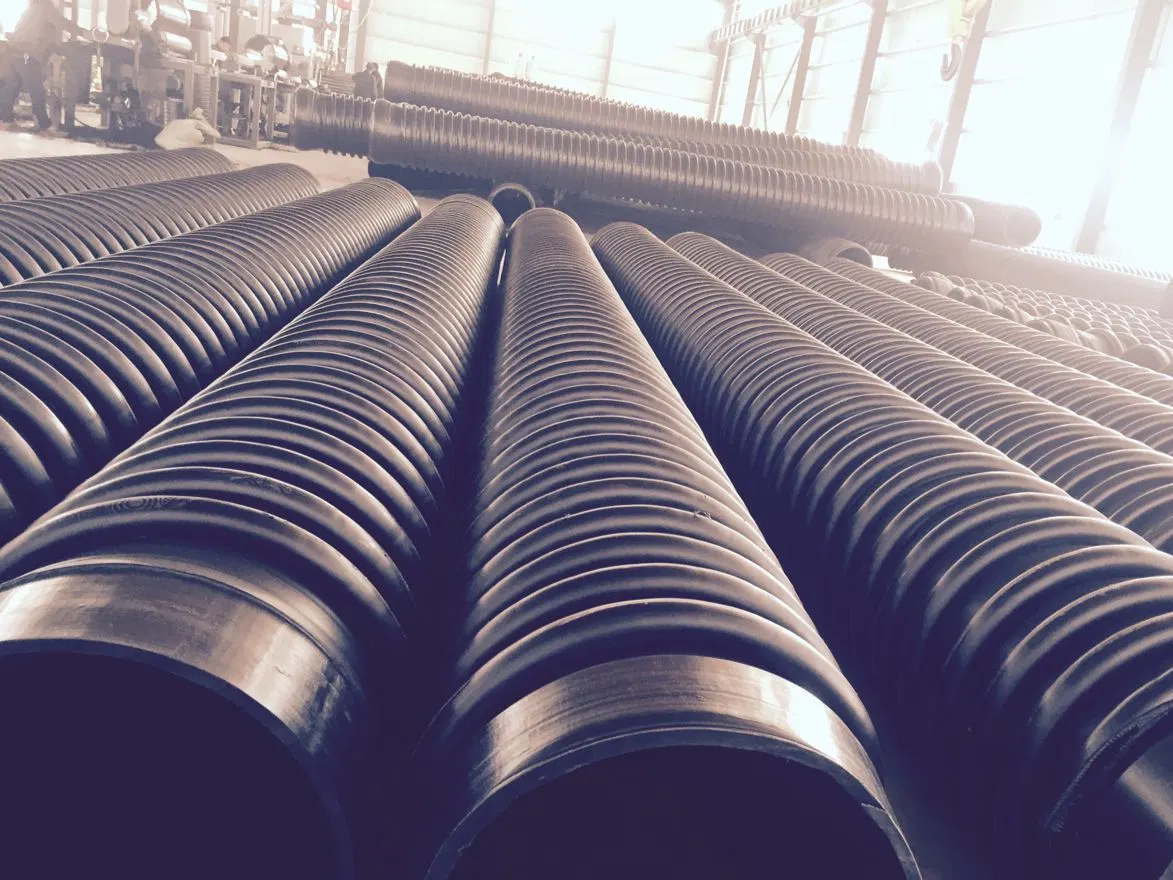 2019HDPE PE Double Wall Corrugated Pipe for Drains, Sewer