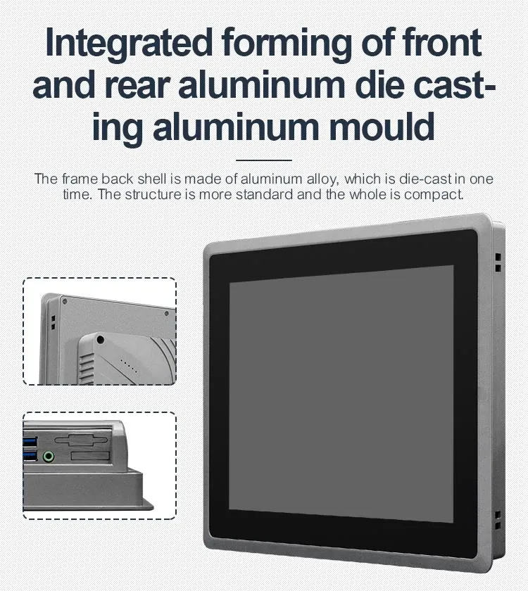 China Supplier Dustproof and Waterproof Industrial Fanless Intel Core I5 Linux for Kiosk All in One Computers