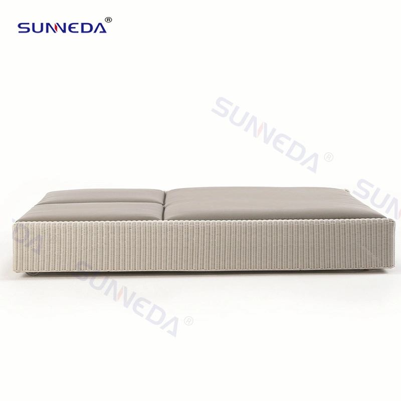 China Sunneda Factory Wholesale/Supplier Custom Outdoor Garden Pool Side Cube Double Sunbed Sunlounger