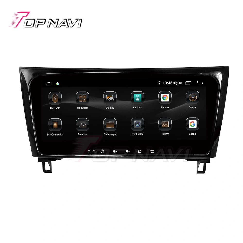 Haute résolution de la vidéo pour voiture Android Nissan X-Trail 2012 2013 2014 10.25 pouces écran tactile compatible GPS Player