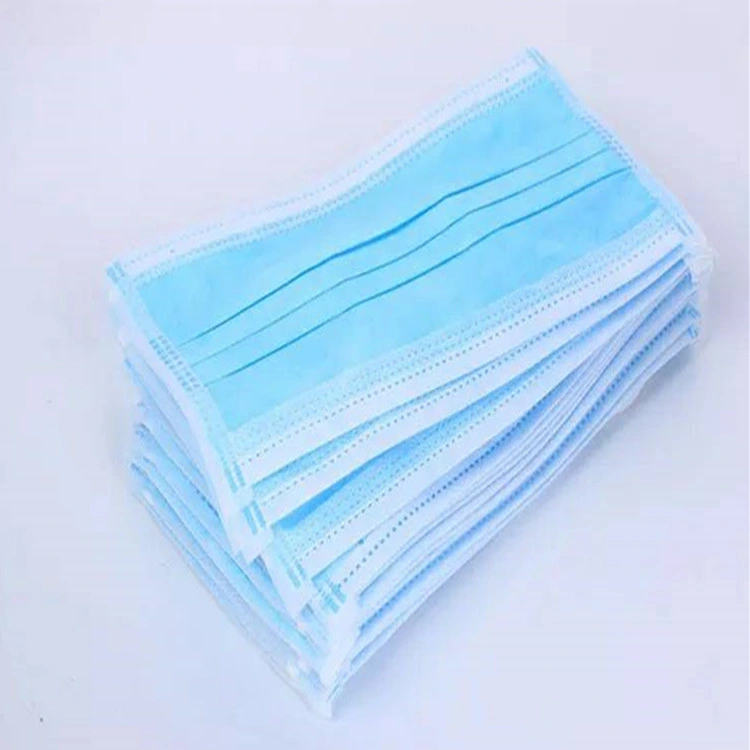 Blue 3 Ply Disposable Sugical Medial Mask