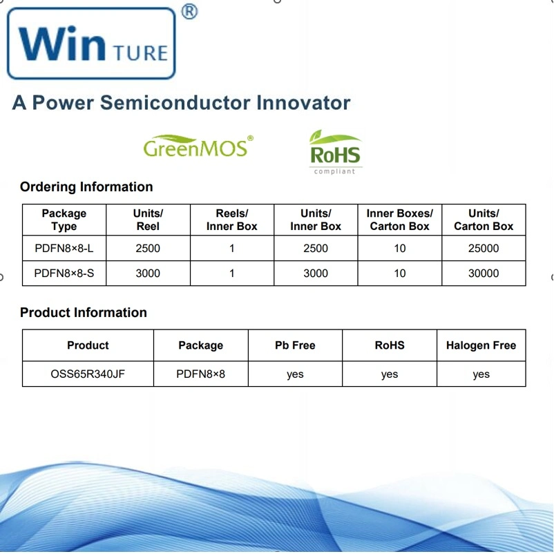 DC/DC Convertor RoHS Sfs04r013ugf Pdfn5 X 6 Low Driving Voltage 40V Fast Switching and Soft Recovery Low RDS (ON) 1.1m&Omega; Fsmos Mosfet