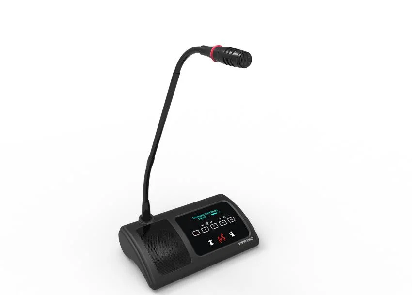 5g WiFi Wireless Conference Table Microphone Gooseneck Microphone Chairman Delegate Unit Audio Conference System