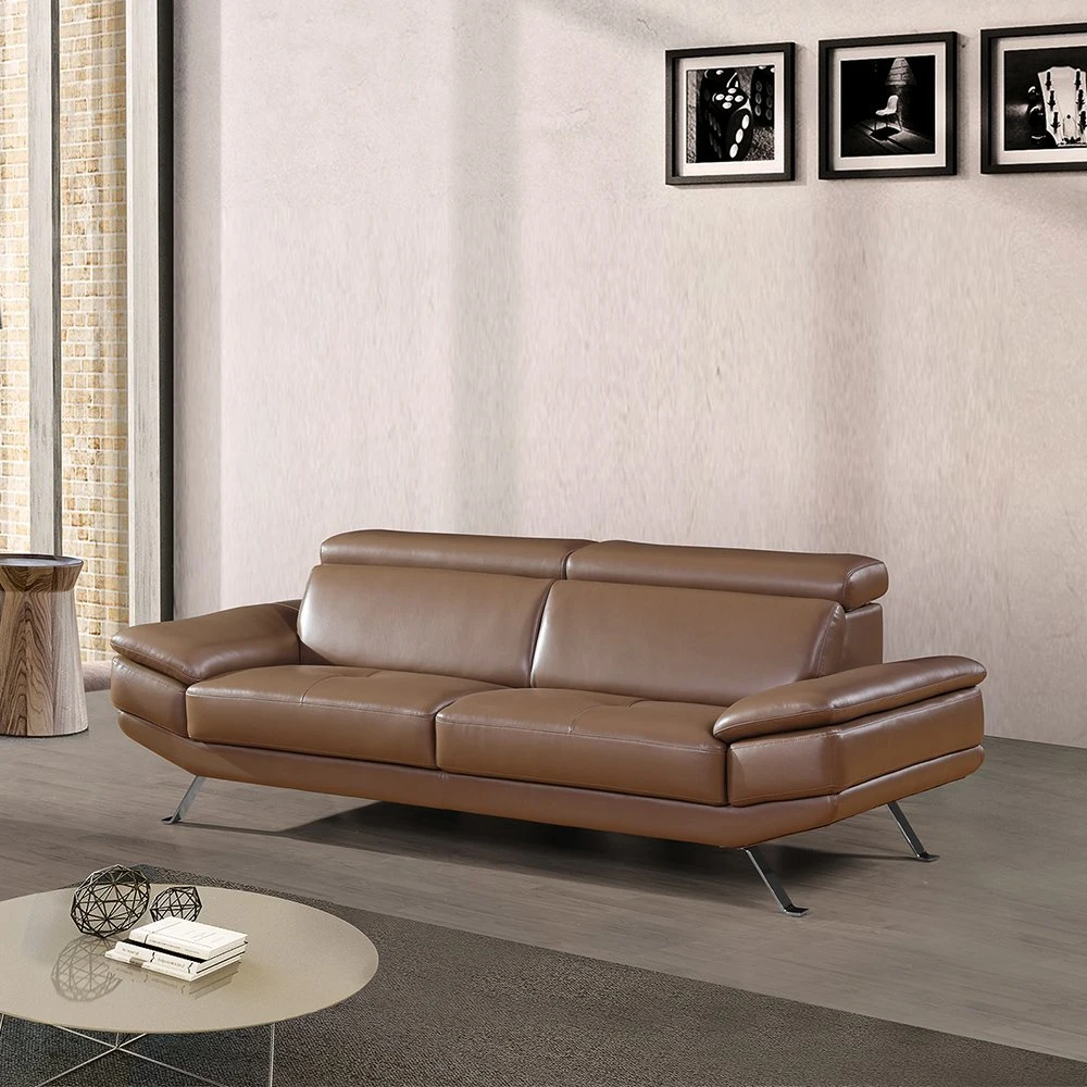 Casa moderna de madera de gran tamaño cuero Juego de sofá de Ocio Living Mobiliario de habitación