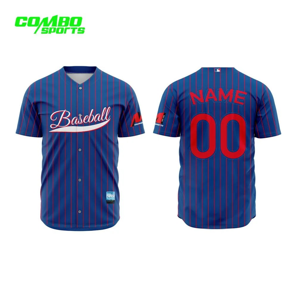 Sublimation Jersey Customized Design Sports Wear Recycled Baseball Shirt